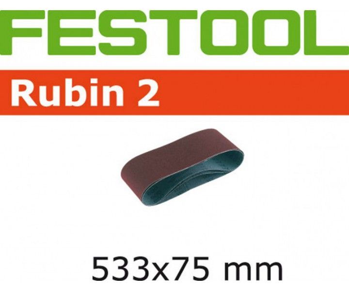 Фото Лента шлифовальная Festool Rubin II P 80, компл. из 10шт. 75 x 533 / P80 RU2/10 в интернет-магазине ToolHaus.ru